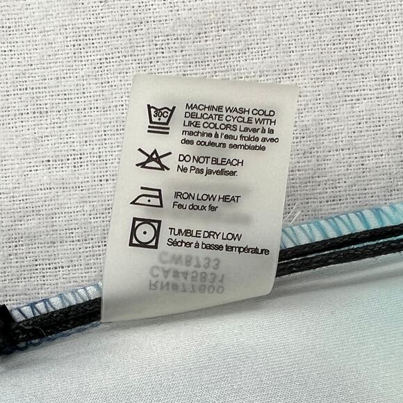 CHASER Workout Cropped Leggings Womens XS Blue Tie Dye Wave Lace up NEW - Picture 9 of 14